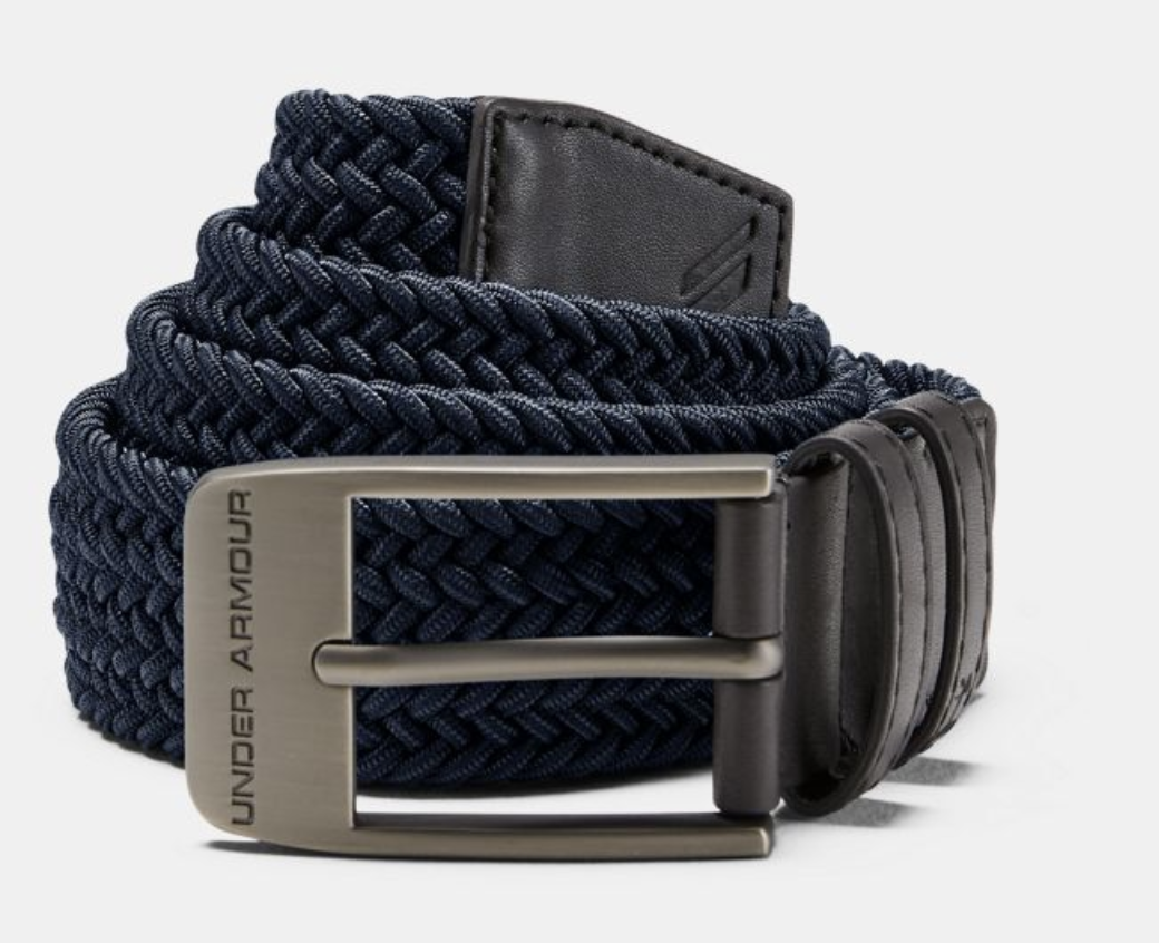 Under Armour Men's Braided Belt 2.0, Pitch Gray//Pitch Gray,30